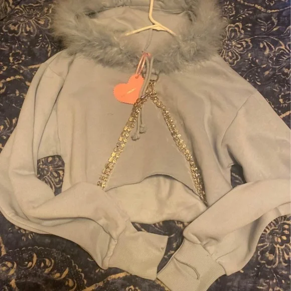 Dollskill bling and fur hoodie xs - Picture 2 of 4